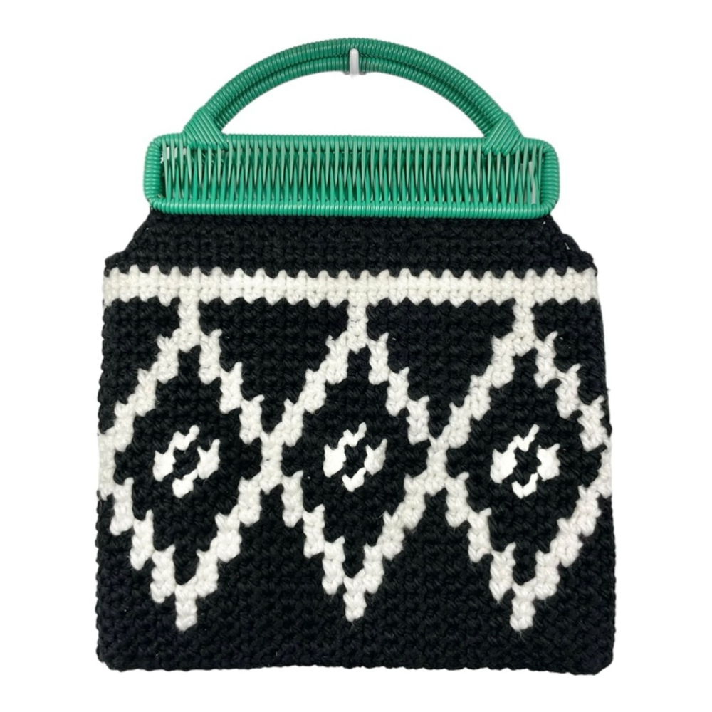 ** Market Knit Top Handle Tote Bag (Like MARNI)